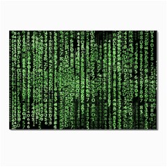 Matrix Technology Tech Data Digital Network Postcard 4 x 6  (pkg Of 10) by Pakjumat