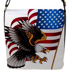 American Eagle Clip Art Flap Closure Messenger Bag (s) by Maspions