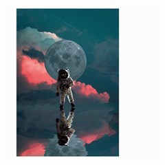 Astronaut Moon Space Nasa Planet Small Garden Flag (two Sides)