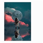 Astronaut Moon Space Nasa Planet Small Garden Flag (Two Sides) Back