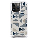 Geometric Triangle Modern Mosaic iPhone 14 Pro TPU UV Print Case Front