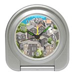 Village Place Portugal Landscape Travel Alarm Clock Front