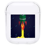 Rocket Halftone Astrology Astronaut Hard PC AirPods 1/2 Case Front