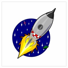 Rocket Ship Launch Vehicle Moon Lightweight Scarf 