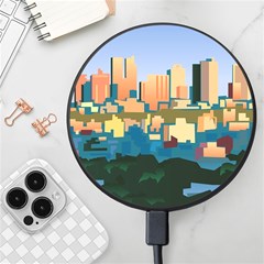 City Buildings Urban Dawn Wireless Fast Charger(black)