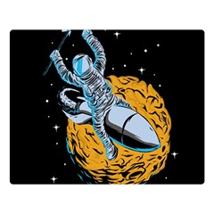 Astronaut Planet Space Science Premium Plush Fleece Blanket (large)