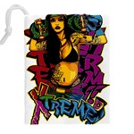 Xtreme Skateboard Graffiti Drawstring Pouch (5XL) Back