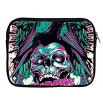 Anarchy Skull And Birds Apple iPad 2/3/4 Zipper Cases Front