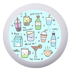 Drinks Cocktails Doodle Coffee Dento Box With Mirror