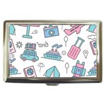 Transportation Seamless Pattern Cigarette Money Case Front