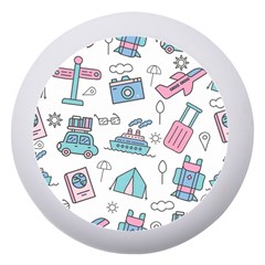 Transportation Seamless Pattern Dento Box With Mirror