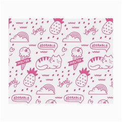 Cute Girly Seamless Pattern Small Glasses Cloth