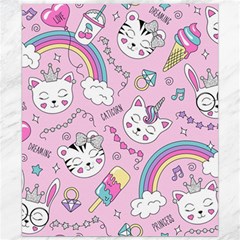 Beautiful Cute Animals Pattern Pink Canvas 20  X 24 