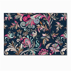 Coorful Flowers Pattern Floral Patterns Postcards 5  X 7  (pkg Of 10)