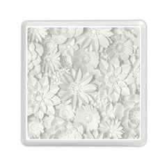 Damask, Desenho, Flowers, Gris Memory Card Reader (square)