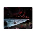 Artistic Creepy Dark Evil Fantasy Halloween Horror Psychedelic Scary Spooky Premium Plush Fleece Blanket (Mini) 35 x27  Blanket Front
