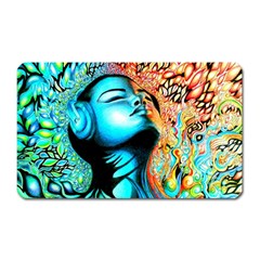 Color Detail Dream Fantasy Neon Psychedelic Teaser Magnet (rectangular)