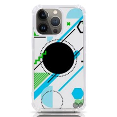 Geometric Shapes Background Iphone 13 Pro Tpu Uv Print Case