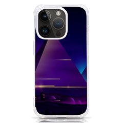Egyptian Pyramids Night Landscape Cartoon Iphone 14 Pro Tpu Uv Print Case