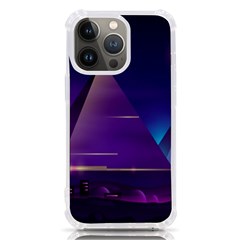 Egyptian Pyramids Night Landscape Cartoon Iphone 13 Pro Tpu Uv Print Case