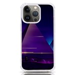 Egyptian Pyramids Night Landscape Cartoon iPhone 13 Pro TPU UV Print Case Front