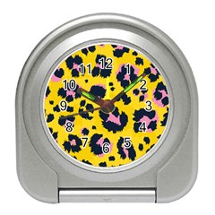 Leopard Print Seamless Pattern Travel Alarm Clock