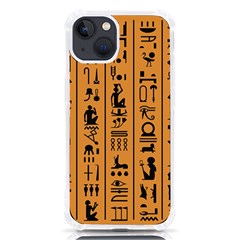 Egyptian Hieroglyphs Ancient Egypt Letters Papyrus Background Vector Old Egyptian Hieroglyph Writing Iphone 13 Tpu Uv Print Case
