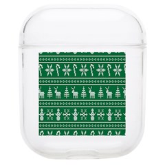 Wallpaper Ugly Sweater Backgrounds Christmas Soft Tpu Airpods 1/2 Case by artworkshop