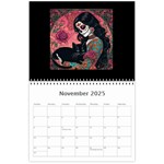 Sugar Skull Kitty Edition Wall Calendar 11 x 8.5 (12-Months) Nov 2025