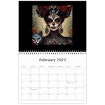 Sugar Skull Kitty Edition Wall Calendar 11 x 8.5 (12-Months) Feb 2025