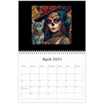 Sugar Skull Kitty Edition Wall Calendar 11 x 8.5 (12-Months) Apr 2025