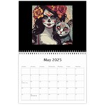 Sugar Skull Kitty Edition Wall Calendar 11 x 8.5 (12-Months) May 2025