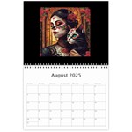 Sugar Skull Kitty Edition Wall Calendar 11 x 8.5 (12-Months) Aug 2025