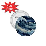 Waves Storm Sea Moon Landscape 1.75  Buttons (100 pack)  Front