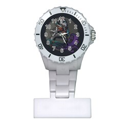 Illustration Astronaut Cosmonaut Paying Skateboard Sport Space With Astronaut Suit Plastic Nurses Watch