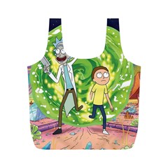 Rick And Morty Adventure Time Cartoon Full Print Recycle Bag (m)