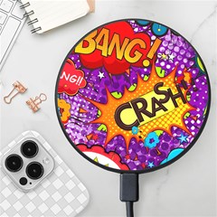 Crash Bang Adventure Time Art Boom Graffiti Wireless Fast Charger(black)