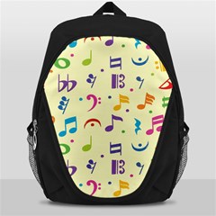Seamless Pattern Musical Note Doodle Symbol Backpack Bag