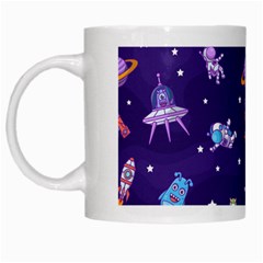 Space Seamless Pattern White Mug