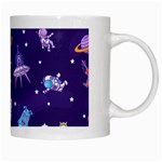 Space Seamless Pattern White Mug Right