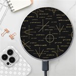 Abstract Math Pattern Wireless Fast Charger(White) Front
