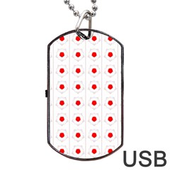 Blossom Dog Tag Usb Flash (two Sides)