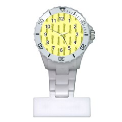 Yellow Pineapple Plastic Nurses Watch