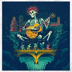 Grateful Dead Singing Skeleton Canvas 12  X 12 