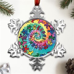 Grateful Dead Artsy Metal Small Snowflake Ornament