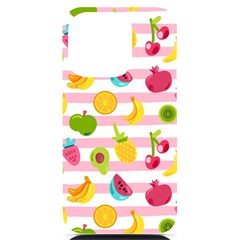 Tropical Fruits Berries Seamless Pattern Iphone 14 Pro Black Uv Print Case
