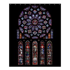 Photos Chartres Rosette Cathedral Shower Curtain 60  X 72  (medium)  by Bedest
