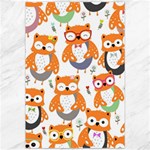 Cute Colorful Owl Cartoon Seamless Pattern Canvas 20  x 30  19.62 x28.9  Canvas - 1