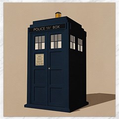 Tardis Doctor Who Minimal Minimalism Canvas 12  X 12 