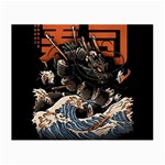 Sushi Dragon Japanese Small Glasses Cloth Front